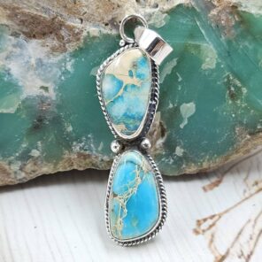 Sea Sediment Jasper 1.5" 925 Sterling Silver Pendant (RS55-223)