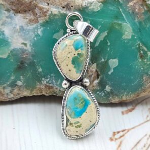 Sea Sediment Jasper 1.5" 925 Sterling Silver Pendant (RS55-226)