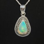 Ethiopian Opal 1" 925 Sterling Silver Pendant (REXT117-1)