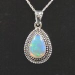 Ethiopian Opal 0.75" 925 Sterling Silver Pendant (REXT117-9)