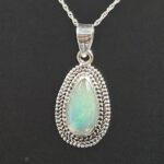 Ethiopian Opal 1" 925 Sterling Silver Pendant (REXT117-12)