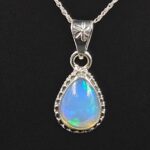 Ethiopian Opal 0.75" 925 Sterling Silver Pendant (REXT117-24)