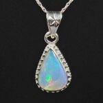 Ethiopian Opal 0.75" 925 Sterling Silver Pendant (REXT117-34)