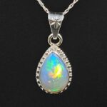 Ethiopian Opal 0.75" 925 Sterling Silver Pendant (REXT117-35)