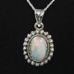Ethiopian Opal 0.75" 925 Sterling Silver Pendant (REXT117-41)