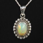 Ethiopian Opal 0.75" 925 Sterling Silver Pendant (REXT117-44)