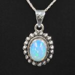 Ethiopian Opal 0.75" 925 Sterling Silver Pendant (REXT117-47)