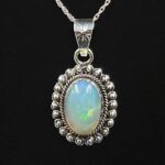 Ethiopian Opal 1" 925 Sterling Silver Pendant (REXT117-52)