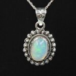 Ethiopian Opal 0.75" 925 Sterling Silver Pendant (REXT117-55)