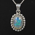 Ethiopian Opal 1" 925 Sterling Silver Pendant (REXT117-58)