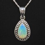 Ethiopian Opal 0.75" 925 Sterling Silver Pendant (REXT117-63)