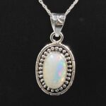 Ethiopian Opal 0.75" 925 Sterling Silver Pendant (REXT117-96)