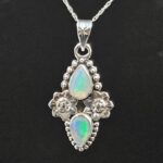 Ethiopian Opal 1.25" 925 Sterling Silver Pendant (REXT117-107)