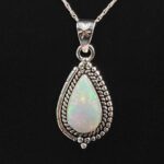 Ethiopian Opal 1" 925 Sterling Silver Pendant (REXT117-109)