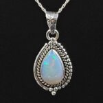 Ethiopian Opal 1" 925 Sterling Silver Pendant (REXT117-115)