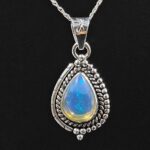 Ethiopian Opal 1" 925 Sterling Silver Pendant (REXT117-129)
