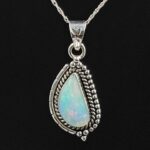 Ethiopian Opal 1" 925 Sterling Silver Pendant (REXT117-123)