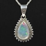Ethiopian Opal 0.75" 925 Sterling Silver Pendant (REXT117-133)