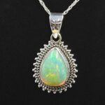 Ethiopian Opal 0.75" 925 Sterling Silver Pendant (REXT117-150)
