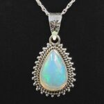 Ethiopian Opal 0.75" 925 Sterling Silver Pendant (REXT117-136)