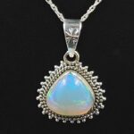 Ethiopian Opal 0.5" 925 Sterling Silver Pendant (REXT117-141)