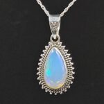 Ethiopian Opal 0.75" 925 Sterling Silver Pendant (REXT117-143)