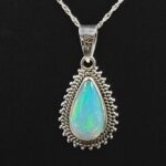 Ethiopian Opal 0.75" 925 Sterling Silver Pendant (REXT117-144)