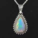 Ethiopian Opal 0.75" 925 Sterling Silver Pendant (REXT117-145)