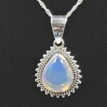 Ethiopian Opal 0.75" 925 Sterling Silver Pendant (REXT117-146)