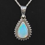 Ethiopian Opal 0.75" 925 Sterling Silver Pendant (REXT117-149)