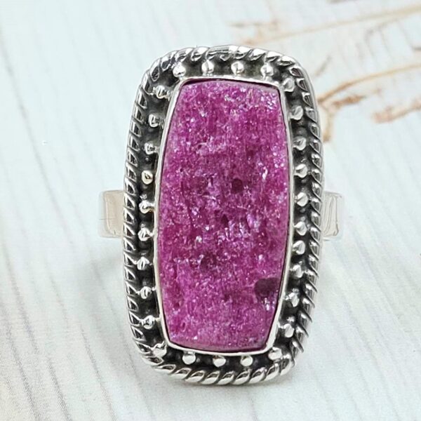 Raw Ruby Size US 7 925 Sterling Silver Ring (RS29-218)