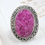 Raw Ruby Size US 9 925 Sterling Silver Ring (RS29-245)
