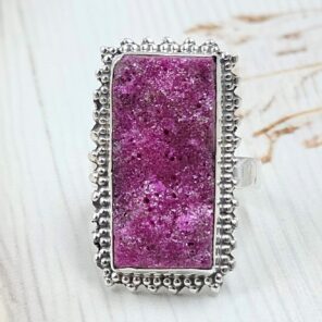 Raw Ruby Size US 9 925 Sterling Silver Ring (RS29-247)