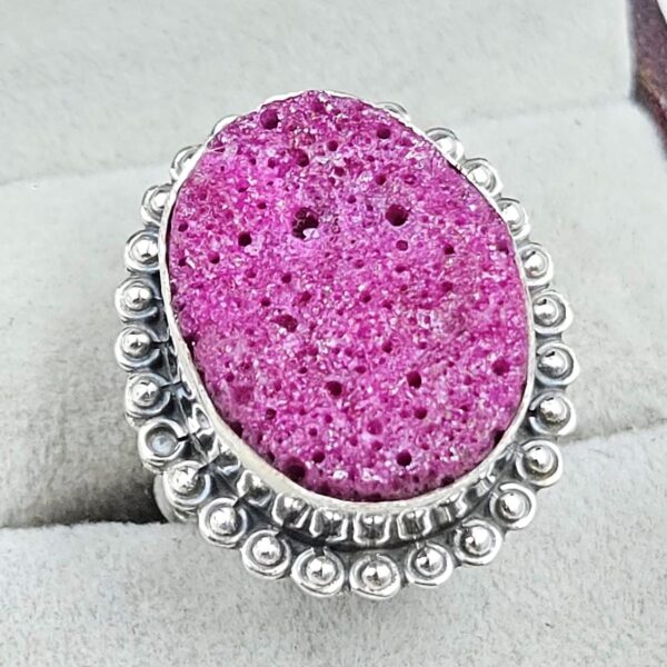 Raw Ruby Size US 7 925 Sterling Silver Ring (RS29-249) - Image 2