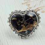 White Buffalo Copper Turquoise Size US 8 925 Sterling Silver Ring (REXT45-145)