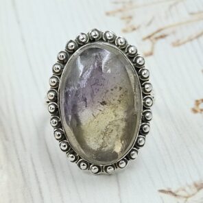 Ametrine Size US 9 925 Sterling Silver Ring (REXT101-37)