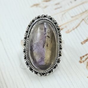 Ametrine Size US 7 925 Sterling Silver Ring (REXT101-28)