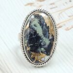 White Buffalo Copper Turquoise Size US 6 925 Sterling Silver Ring (REXT45-192)