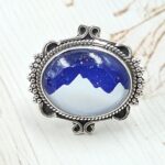Aurora Opal Mountain Doublet Size US 7 925 Sterling Silver Ring (RS13-365)