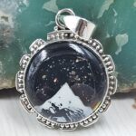 Aurora Opal Mountain Doublet 1.25" 925 Sterling Silver Pendant (RS78-69)