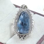Teal Kyanite Size US 7 925 Sterling Silver Ring (RS49-18)