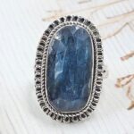 Teal Kyanite Size US 7 925 Sterling Silver Ring (RS49-27)