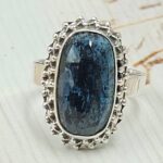 Teal Kyanite Size US 7 925 Sterling Silver Ring (RS49-39)