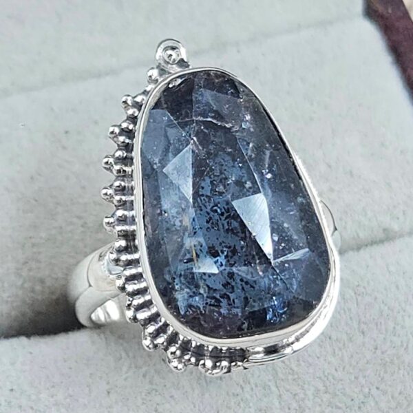 Teal Kyanite Size US 7 925 Sterling Silver Ring (RS49-40) - Image 2