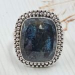 Teal Kyanite Size US 7 925 Sterling Silver Ring (RS49-47)