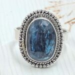 Teal Kyanite Size US 6 925 Sterling Silver Ring (RS49-60)