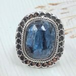 Teal Kyanite Size US 8 925 Sterling Silver Ring (RS49-61)