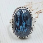 Teal Kyanite Size US 7 925 Sterling Silver Ring (RS49-66)