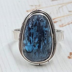 Teal Kyanite Size US 7 925 Sterling Silver Ring (RS49-75)