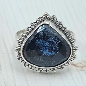 Teal Kyanite Size US 7 925 Sterling Silver Ring (RS49-78)